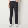 Liz Claiborne Audra Tailored Womens Adaptive Easy-on + Easy-off Straight Mid Rise Trouser In Gray