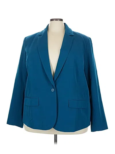 Pre-owned Liz Claiborne Blazer Jacket In Blue