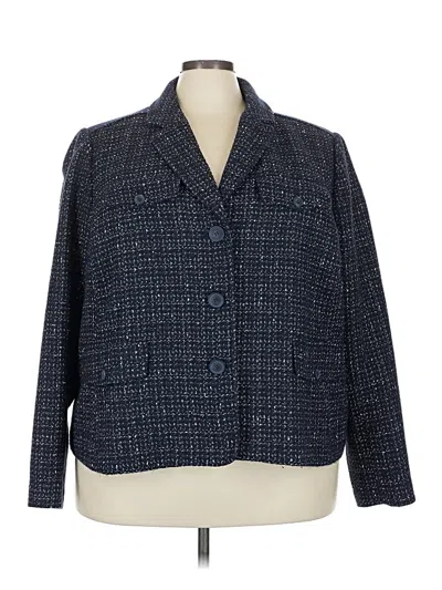 Pre-owned Liz Claiborne Blazer Jacket In Blue