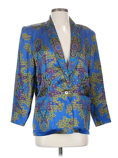 Pre-owned Liz Claiborne Blazer Jacket In Blue