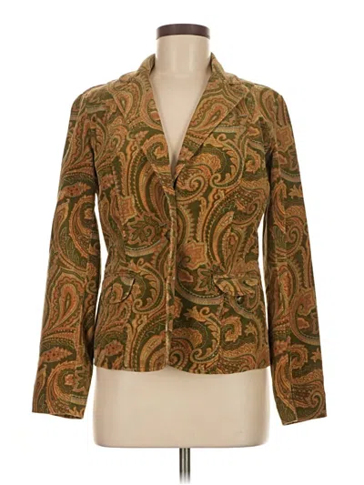 Pre-owned Liz Claiborne Blazer Jacket In Brown