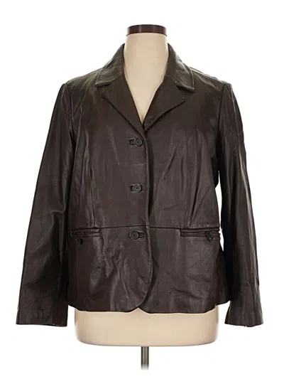 Pre-owned Liz Claiborne Blazer Jacket In Brown