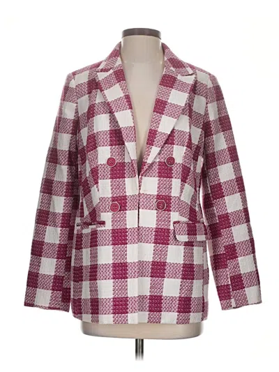 Pre-owned Liz Claiborne Blazer Jacket In Burgundy