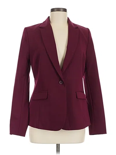 Pre-owned Liz Claiborne Blazer Jacket In Burgundy