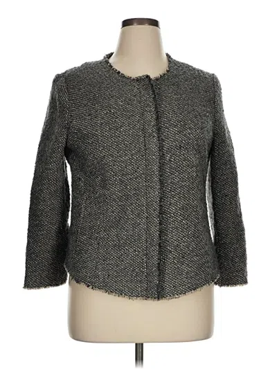 Pre-owned Liz Claiborne Blazer Jacket In Gray