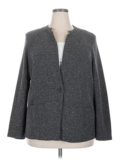 Pre-owned Liz Claiborne Blazer Jacket In Gray
