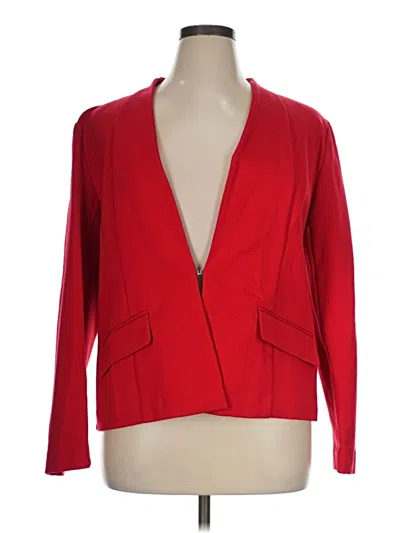 Pre-owned Liz Claiborne Blazer Jacket In Red