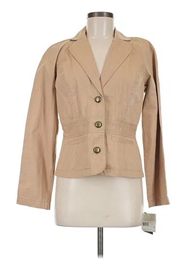 Pre-owned Liz Claiborne Blazer Jacket In Tan