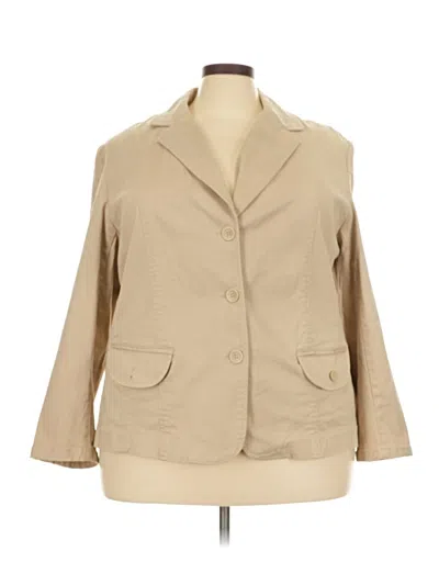 Pre-owned Liz Claiborne Blazer Jacket In Tan