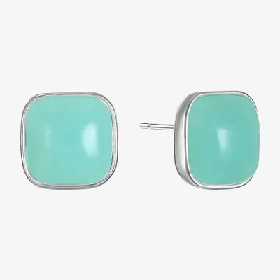 Liz Claiborne Blue 13.7mm Stud Earrings In Multi