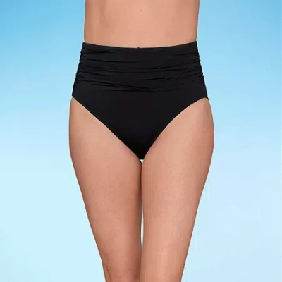 Liz Claiborne Brief Bikini Swimsuit Bottom In Black