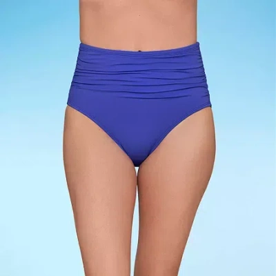 Liz Claiborne Brief Bikini Swimsuit Bottom In Blue