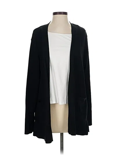 Pre-owned Liz Claiborne Cardigan Sweater In Black