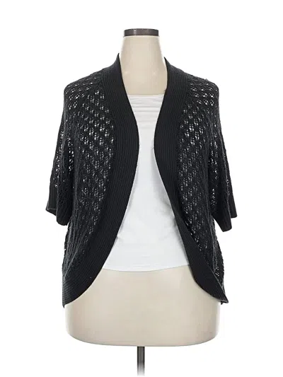 Pre-owned Liz Claiborne Cardigan Sweater In Black
