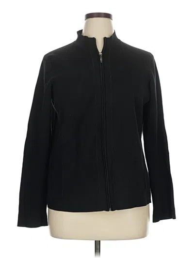 Pre-owned Liz Claiborne Cardigan Sweater In Black