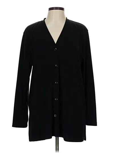 Pre-owned Liz Claiborne Cardigan Sweater In Black
