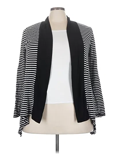 Pre-owned Liz Claiborne Cardigan Sweater In Black