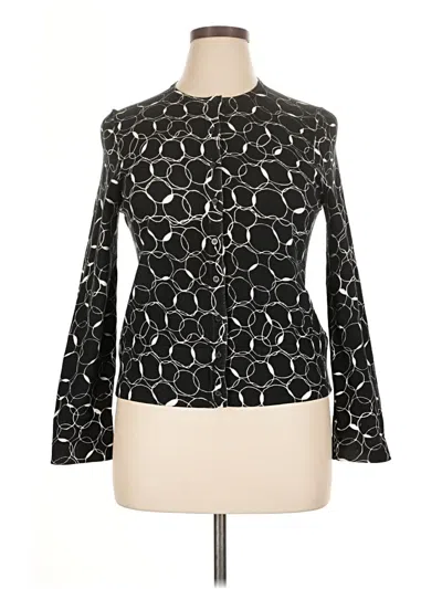 Pre-owned Liz Claiborne Cardigan Sweater In Black