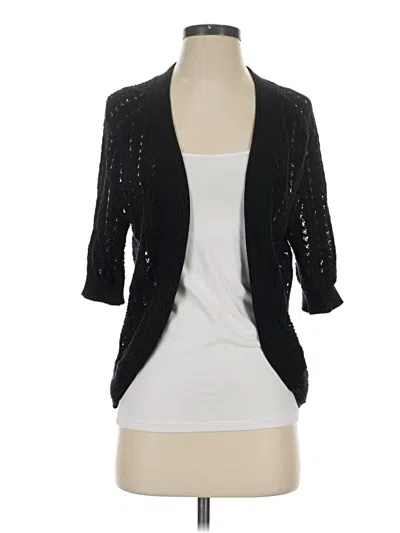 Pre-owned Liz Claiborne Cardigan Sweater In Black