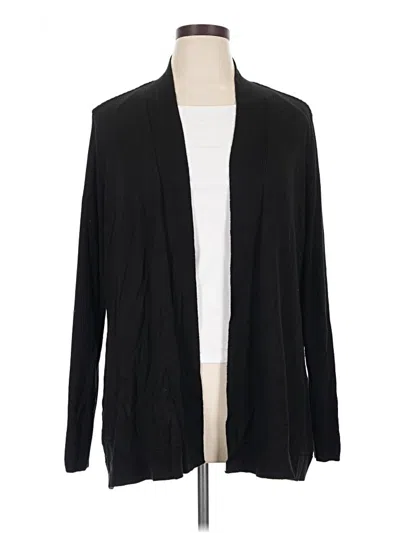 Pre-owned Liz Claiborne Cardigan Sweater In Black