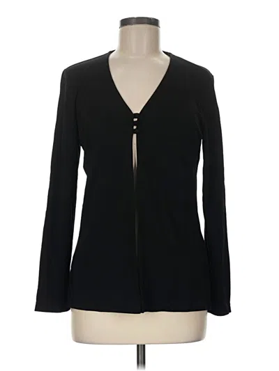 Pre-owned Liz Claiborne Cardigan Sweater In Black