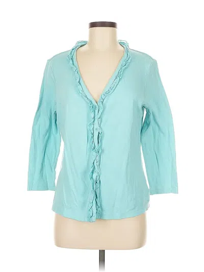 Pre-owned Liz Claiborne Cardigan Sweater In Blue
