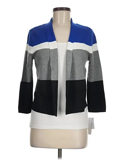Pre-owned Liz Claiborne Cardigan Sweater In Blue