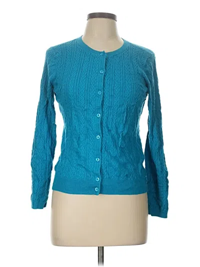 Pre-owned Liz Claiborne Cardigan Sweater In Blue