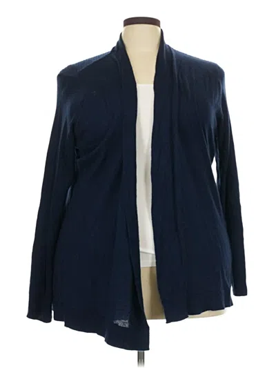 Pre-owned Liz Claiborne Cardigan Sweater In Blue