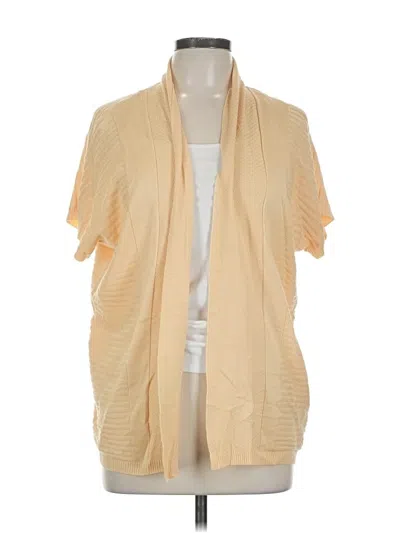 Pre-owned Liz Claiborne Cardigan Sweater In Brown