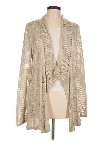 Pre-owned Liz Claiborne Cardigan Sweater In Brown