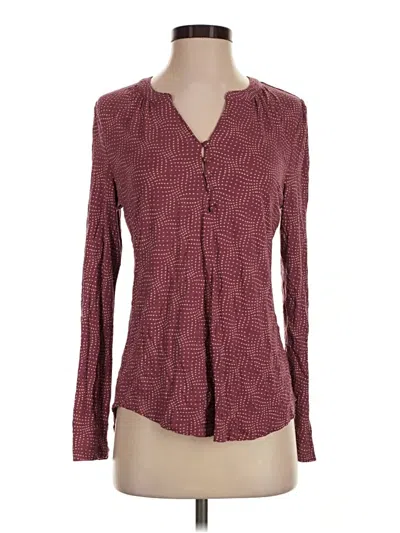 Pre-owned Liz Claiborne Cardigan Sweater In Burgundy