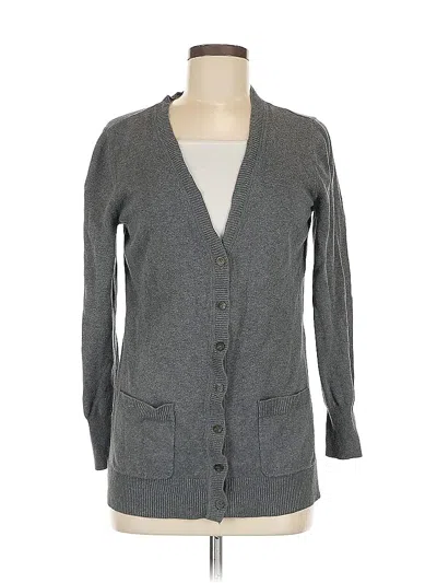 Pre-owned Liz Claiborne Cardigan Sweater In Gray