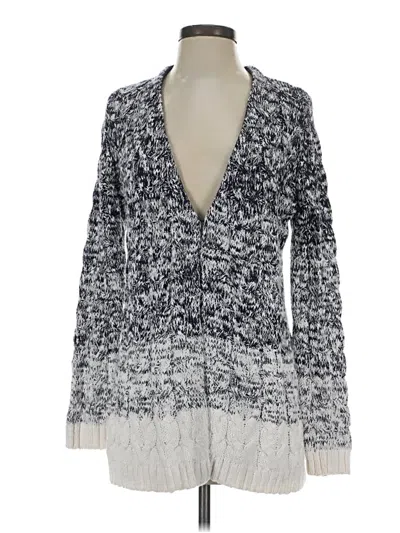 Pre-owned Liz Claiborne Cardigan Sweater In Gray