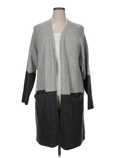 Pre-owned Liz Claiborne Cardigan Sweater In Gray