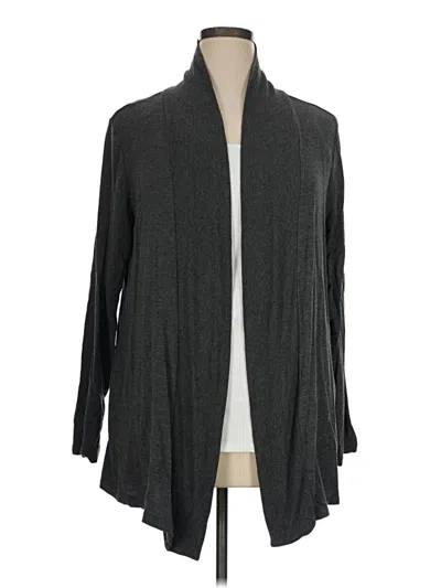 Pre-owned Liz Claiborne Cardigan Sweater In Gray
