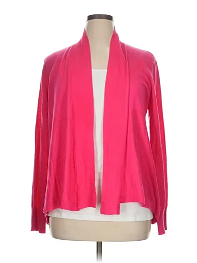 Pre-owned Liz Claiborne Cardigan Sweater In Pink