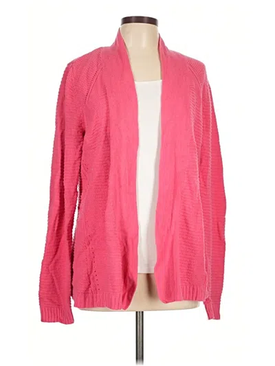 Pre-owned Liz Claiborne Cardigan Sweater In Pink