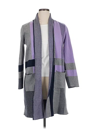 Pre-owned Liz Claiborne Cardigan Sweater In Purple