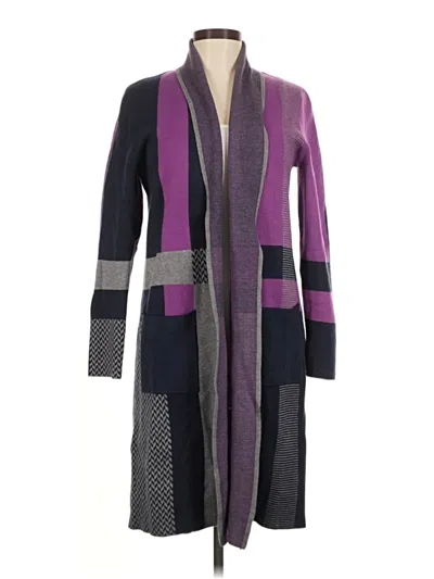 Pre-owned Liz Claiborne Cardigan Sweater In Purple