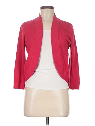 Pre-owned Liz Claiborne Cardigan Sweater In Red
