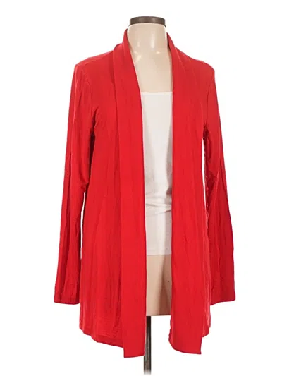 Pre-owned Liz Claiborne Cardigan Sweater In Red