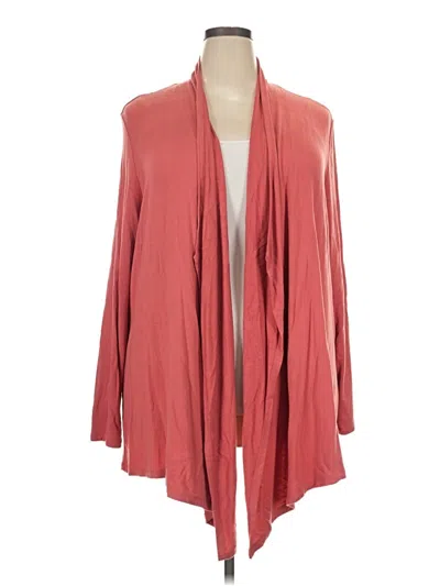 Pre-owned Liz Claiborne Cardigan Sweater In Red