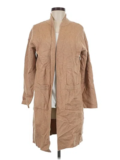 Pre-owned Liz Claiborne Cardigan Sweater In Tan
