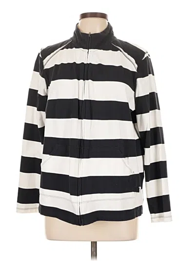 Pre-owned Liz Claiborne Cardigan Sweater In White