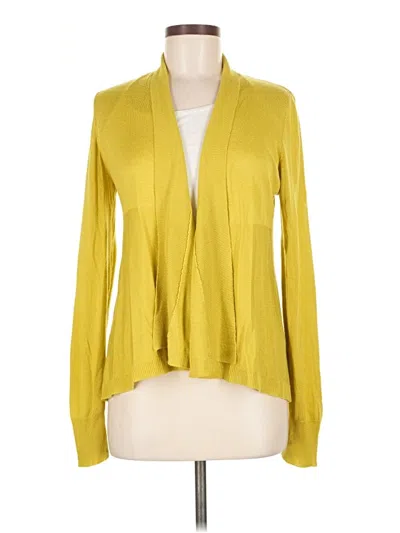 Pre-owned Liz Claiborne Cardigan Sweater In Yellow