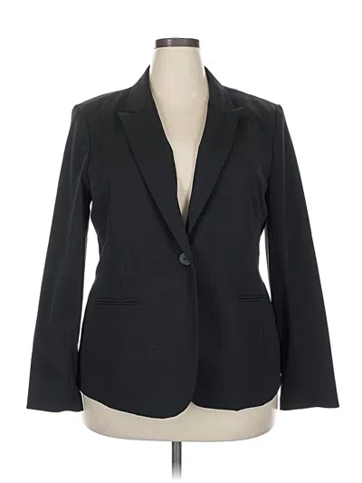 Pre-owned Liz Claiborne Career Blazer Jacket In Black