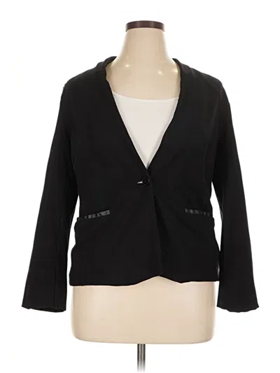 Pre-owned Liz Claiborne Career Blazer Jacket In Black