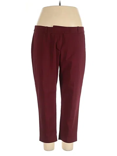 Pre-owned Liz Claiborne Career Casual Pants In Burgundy