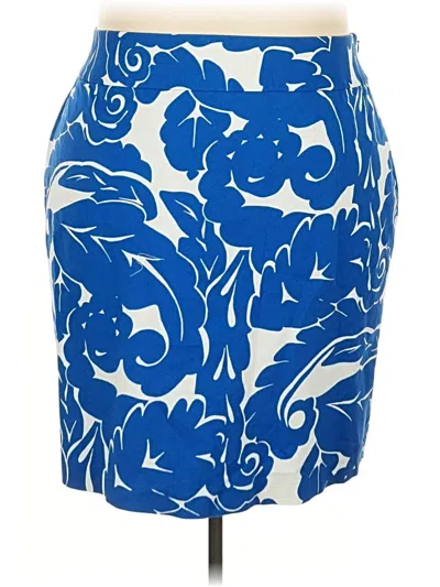 Pre-owned Liz Claiborne Career Casual Skirt In Blue